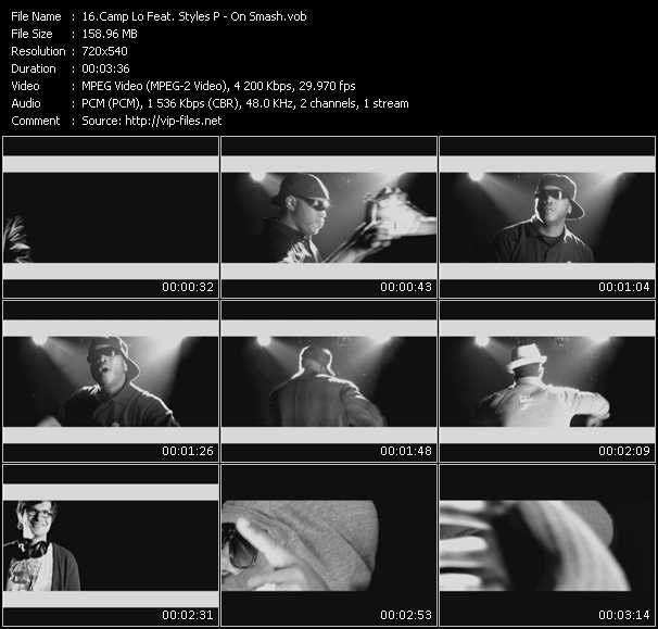 Camp Lo Feat. Styles P video ”On Smash” from dvd ”Screenplay VJ-Pro Urban Vision June 2009” 