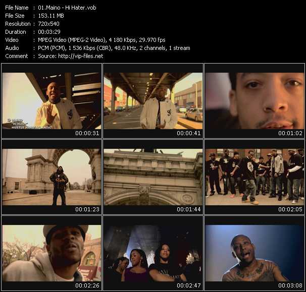 Maino video ”Hi Hater” from dvd ”Screenplay VJ-Pro Urban Vision July 2008” 