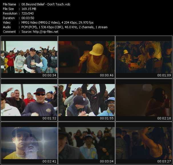 Beyond Belief video ”Don't Touch” from dvd ”Screenplay VJ-Pro Urban Vision July 2008” 