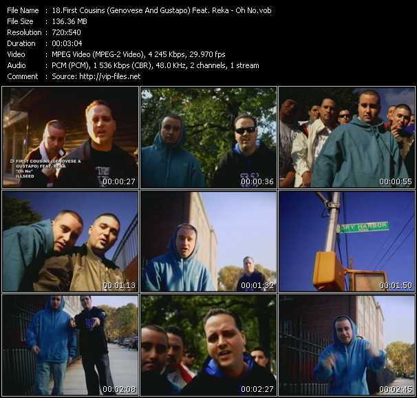 First Cousins (Genovese And Gustapo) Feat. Reka video ”Oh No” from dvd ”Screenplay VJ-Pro Urban Vision July 2008” 