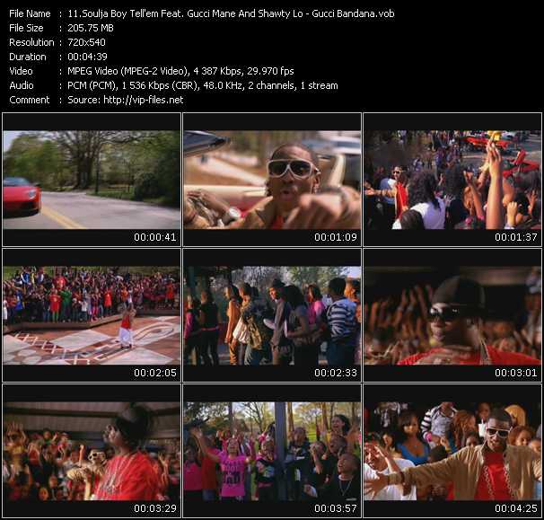 Soulja Boy Tell'Em Feat. Gucci Mane And Shawty Lo video ”Gucci Bandana” from dvd ”Screenplay VJ-Pro Urban Vision August 2009” 