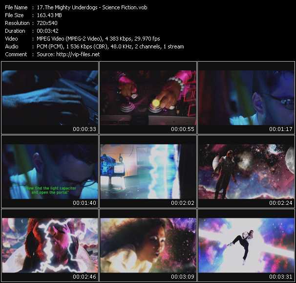Mighty Underdogs video ”Science Fiction” from dvd ”Screenplay VJ-Pro Urban Vision August 2009” 