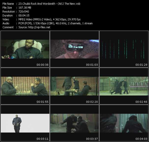 Chubb Rock And Wordsmith video ”Old 2 The New” from dvd ”Screenplay VJ-Pro Urban Vision August 2009” 
