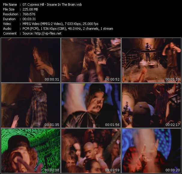 Cypress Hill video ”Insane In The Brain” from dvd ”Cypress Hill. The Ultimate Video Collection” 