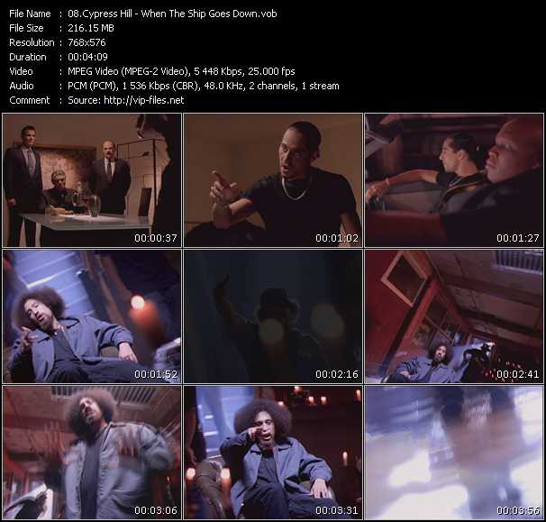 Cypress Hill video ”When The Ship Goes Down” from dvd ”Cypress Hill. The Ultimate Video Collection” 