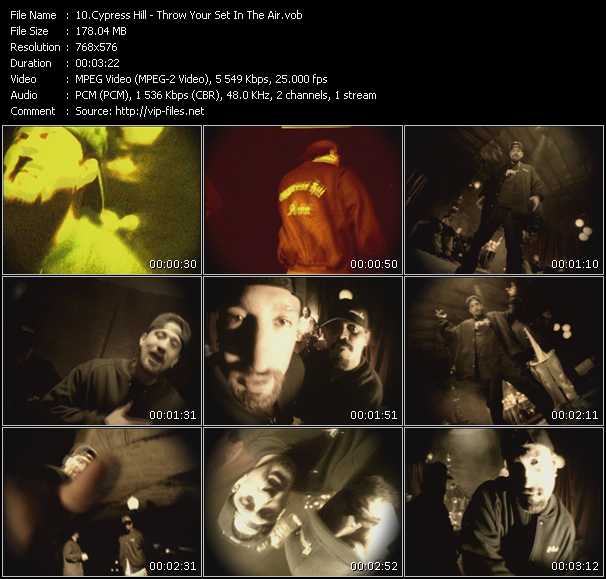 Cypress Hill video ”Throw Your Set In The Air” from dvd ”Cypress Hill. The Ultimate Video Collection” 