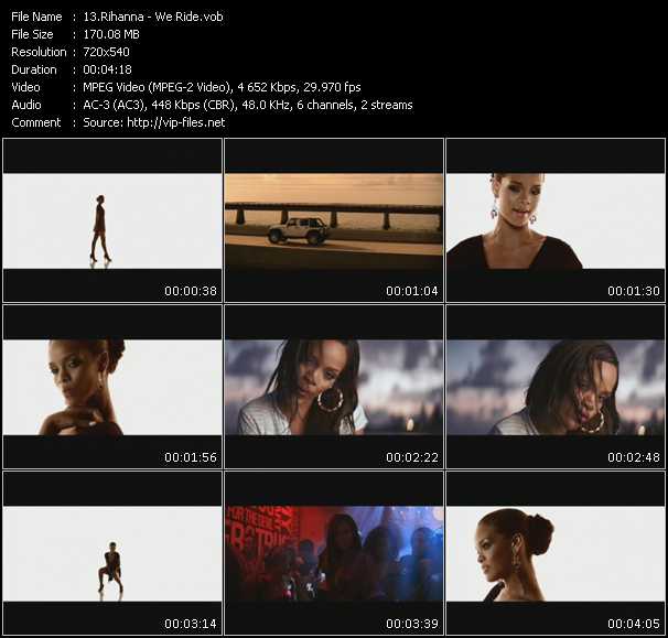 Rihanna video ”We Ride” from dvd ”Hip Hop V The Collection” 