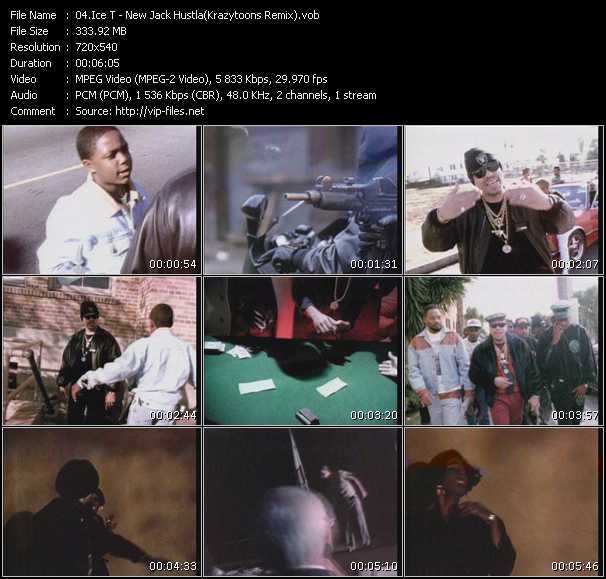Ice-T video ”New Jack Hustla(Krazytoons Remix)” from dvd ”Krazytoons Remix VJ Tools Old School Classic Edition Vol.1” 