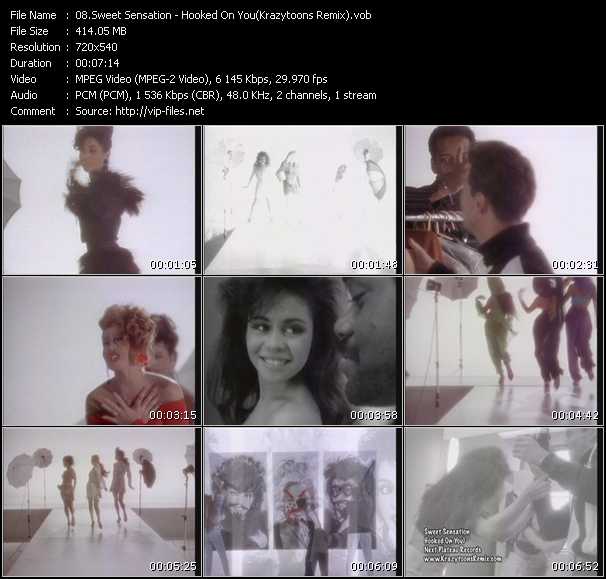 Sweet Sensation video ”Hooked On You(Krazytoons Remix)” from dvd ”Krazytoons Remix VJ Tools Old School Classic Edition Vol.2” 