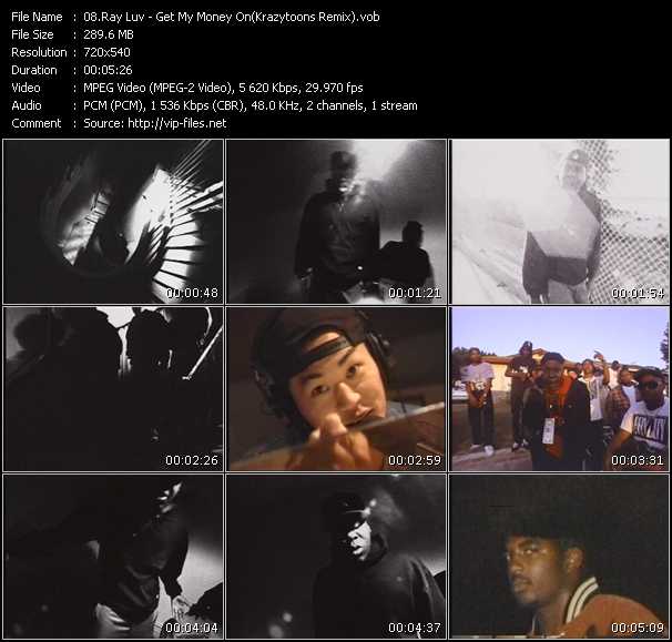 Ray Luv video ”Get My Money On(Krazytoons Remix)” from dvd ”Krazytoons Remix VJ Tools Old School Classic Edition Vol.3” 