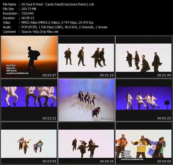Soul IV Real video ”Candy Rain(Krazytoons Remix)” from dvd ”Krazytoons Remix VJ Tools Old School Classic Edition Vol.3” 