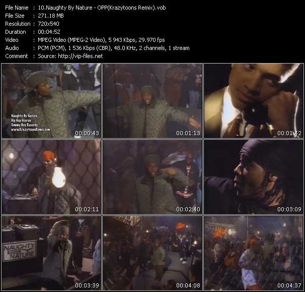 Naughty By Nature video ”OPP(Krazytoons Remix)” from dvd ”Krazytoons Remix VJ Tools Old School Classic Edition Vol.4” 