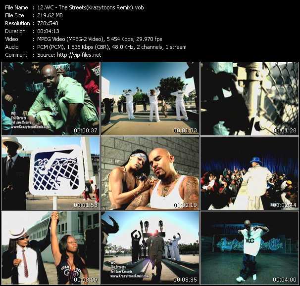 WC video ”The Streets(Krazytoons Remix)” from dvd ”Krazytoons Remix VJ Tools Old School Classic Edition Vol.9” 