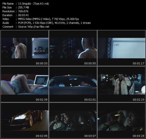 Singuila video ”J'Suis KO” from dvd ”MixMash Urban February 2010” 