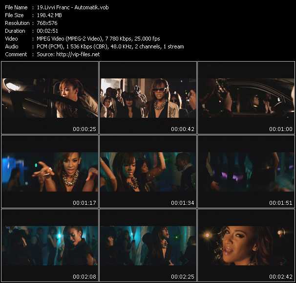 Livvi Franc video ”Automatik” from dvd ”MixMash Urban February 2010” 