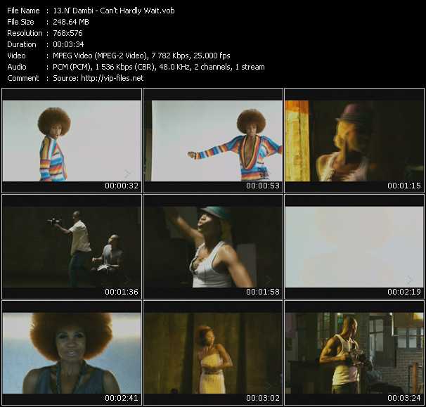 N' Dambi video ”Can't Hardly Wait” from dvd ”MixMash Urban March 2010” 