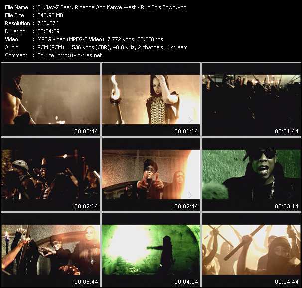 Jay-Z Feat. Rihanna And Kanye West video ”Run This Town” from dvd ”MixMash Urban October 2009” 