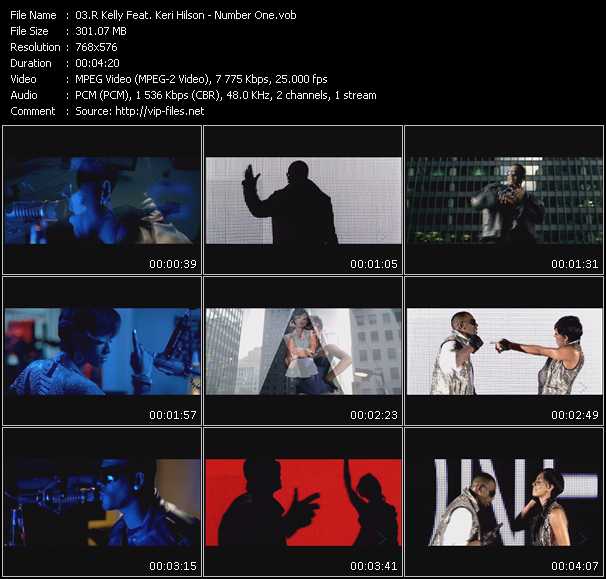 R Kelly Feat. Keri Hilson video ”Number One” from dvd ”MixMash Urban October 2009” 