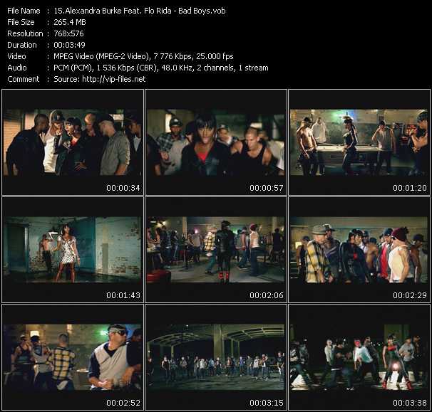Alexandra Burke Feat. Flo Rida video ”Bad Boys” from dvd ”MixMash Urban October 2009” 