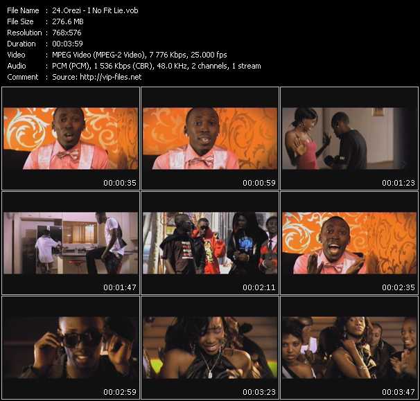 Orezi video ”I No Fit Lie” from dvd ”MixMash Urban October 2009” 