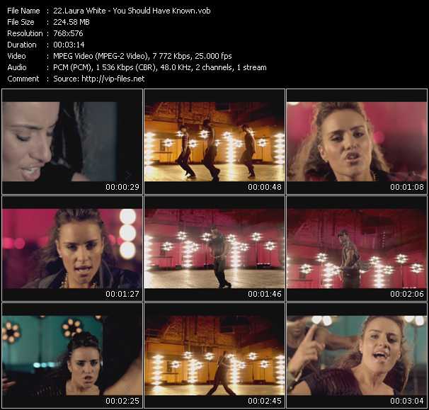 Laura White video ”You Should Have Known” from dvd ”MixMash Urban November 2009” 