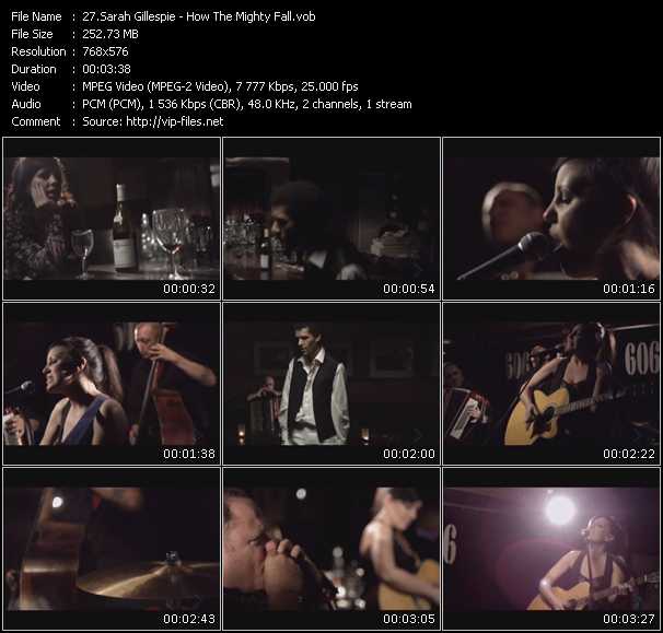 Sarah Gillespie video ”How The Mighty Fall” from dvd ”MixMash Urban November 2009” 