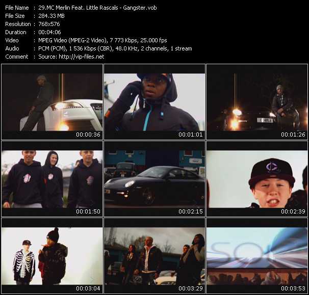 MC Merlin Feat. Little Rascals video ”Gangster” from dvd ”MixMash Urban November 2009” 