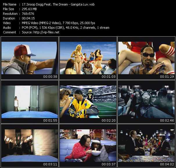 Snoop Dogg Feat. The Dream video ”Gangsta Luv” from dvd ”MixMash Urban December 2009” 