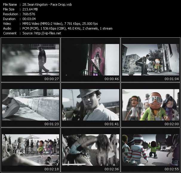 Sean Kingston Face Drop Download HighQuality Video(VOB)