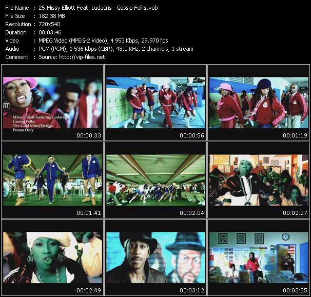 Missy Elliott Feat. Ludacris video ”Gossip Folks” from dvd ”Promo Only Hot Video Classics Best Of 2003 Vol.3” 