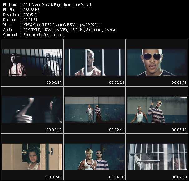 T.I. And Mary J. Blige video ”Remember Me” from dvd ”Promo Only Canada Hot Video November 2009” 