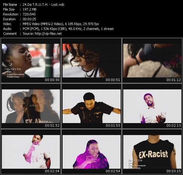 Da T.R.U.T.H. video ”Lost” from dvd ”Promo Only Country Video December 2009” 