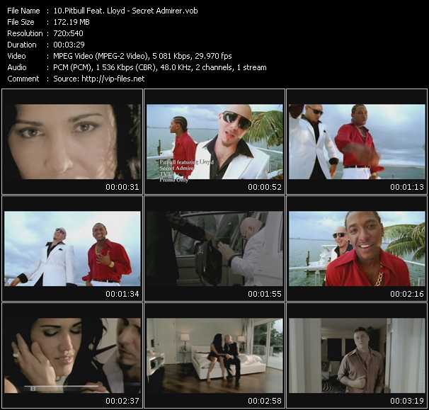 Pitbull Feat. Lloyd video ”Secret Admirer” from dvd ”Promo Only Express Video January 2008 Week 2” 