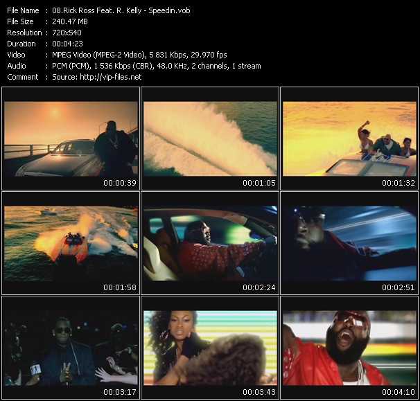 Rick Ross Feat. R. Kelly video ”Speedin” from dvd ”Promo Only Express Video January 2008 Week 4” 