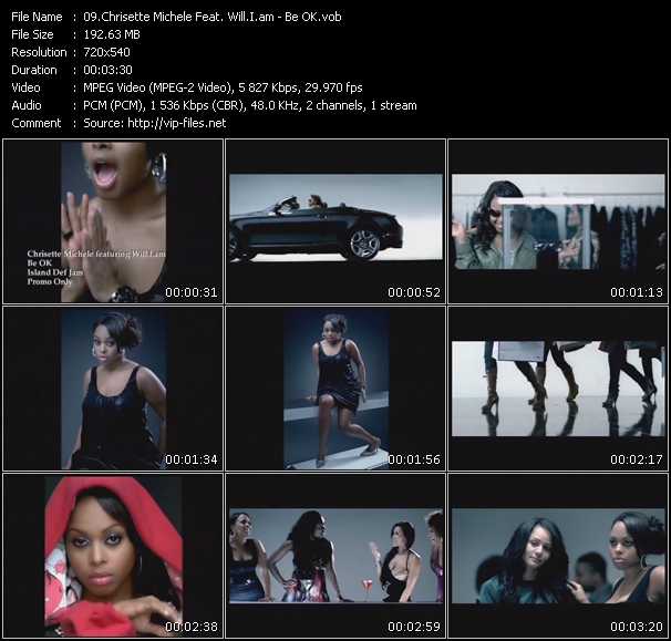 Chrisette Michele Feat. Will.I.am video ”Be OK” from dvd ”Promo Only Express Video January 2008 Week 4” 