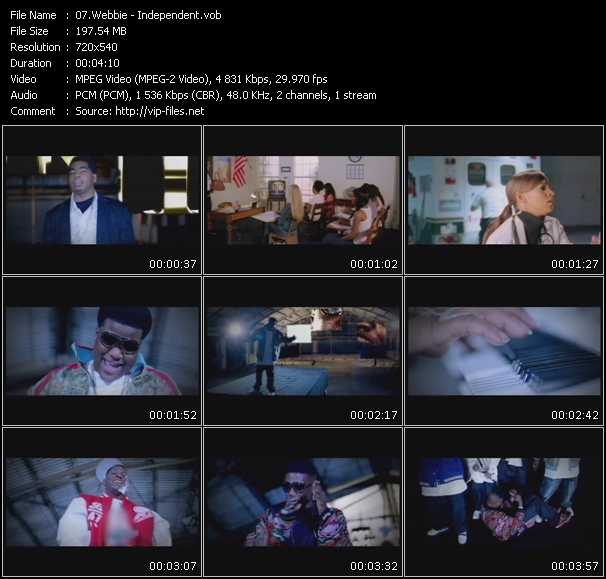 Independent webbie music video