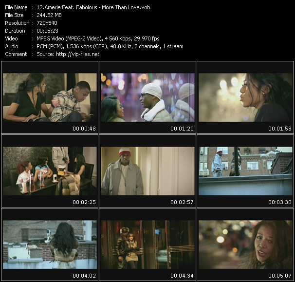 Amerie Feat. Fabolous video ”More Than Love” from dvd ”Promo Only Express Video February 2010 Week 2” 