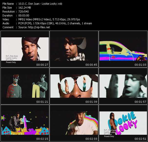 D.C. Don Juan video ”Lookie Looky” from dvd ”Promo Only Express Video February 2010 Week 3” 