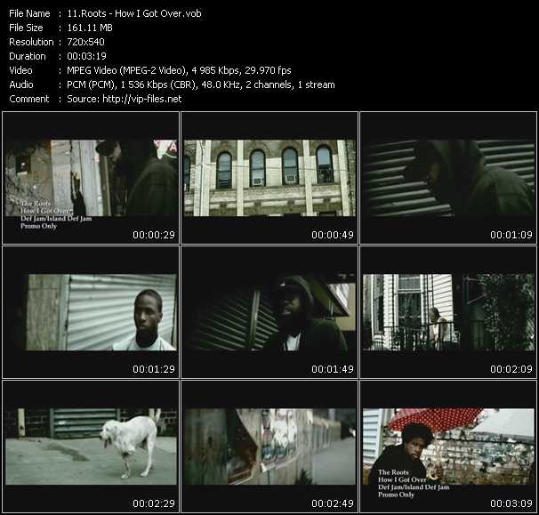 Roots video ”How I Got Over” from dvd ”Promo Only Express Video November 2009 Week 2” 
