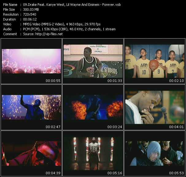 Drake Feat. Kanye West, Lil Wayne And Eminem video ”Forever” from dvd ”Promo Only Express Video October 2009 Week 4” 