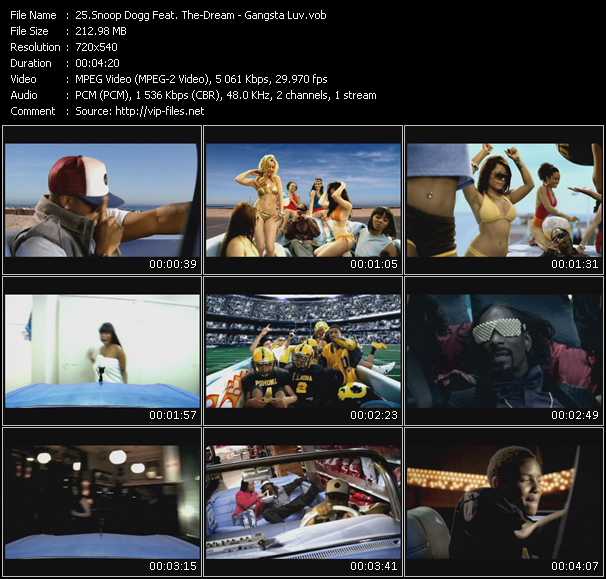 Snoop Dogg Feat. The-Dream video ”Gangsta Luv” from dvd ”Promo Only Hot Video January 2010” 
