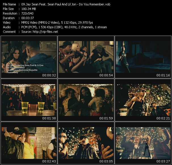 Jay Sean Feat. Sean Paul And Lil Jon video ”Do You Remember” from dvd ”Promo Only Hot Video February 2010” 