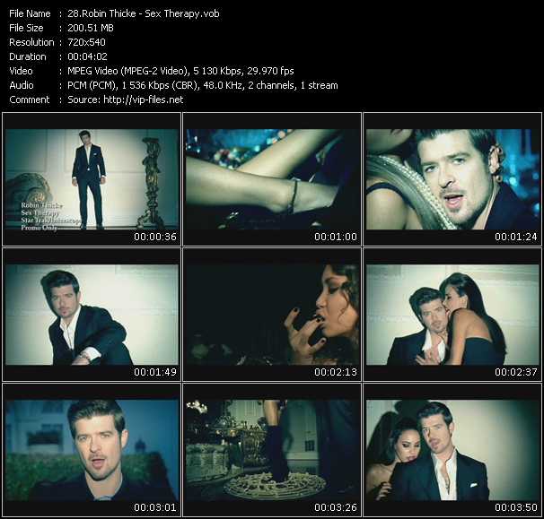 Robin Thicke video ”Sex Therapy” from dvd ”Promo Only Hot Video February 2010” 