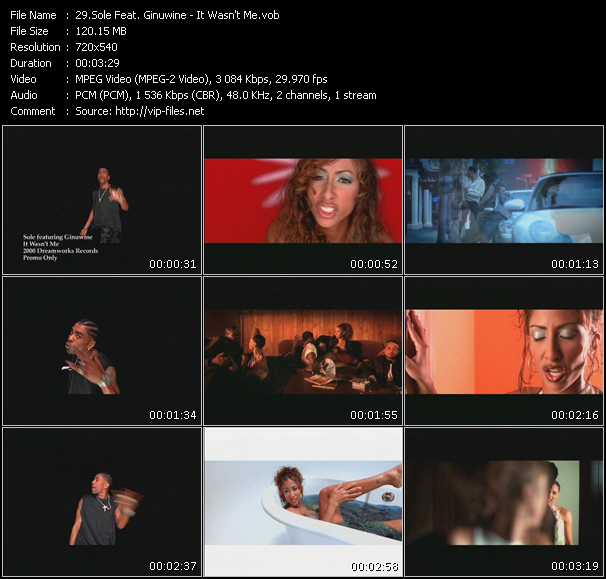 Sole Feat. Ginuwine video ”It Wasn't Me” from dvd ”Promo Only Hot Video June 2000” 