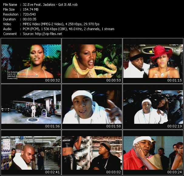 Eve Feat. Jadakiss video ”Got It All” from dvd ”Promo Only Hot Video July 2000” 