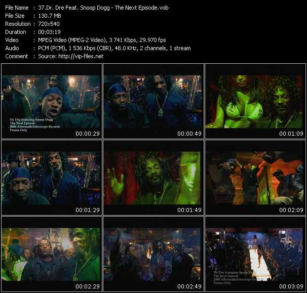 Dr. Dre Feat. Snoop Dogg video ”The Next Episode” from dvd ”Promo Only Hot Video August 2000” 