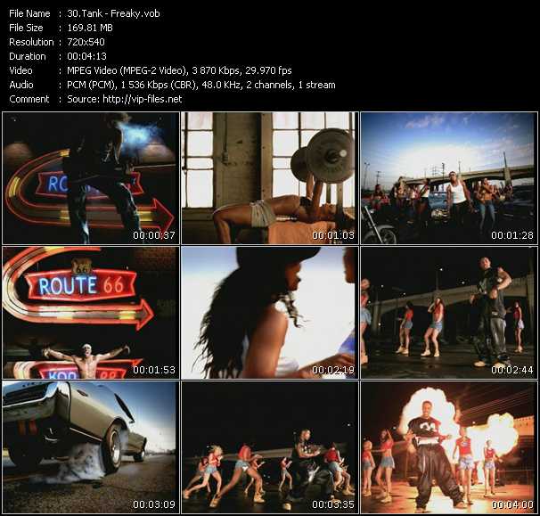 Tank video ”Freaky” from dvd ”Promo Only Hot Video September 2000” 