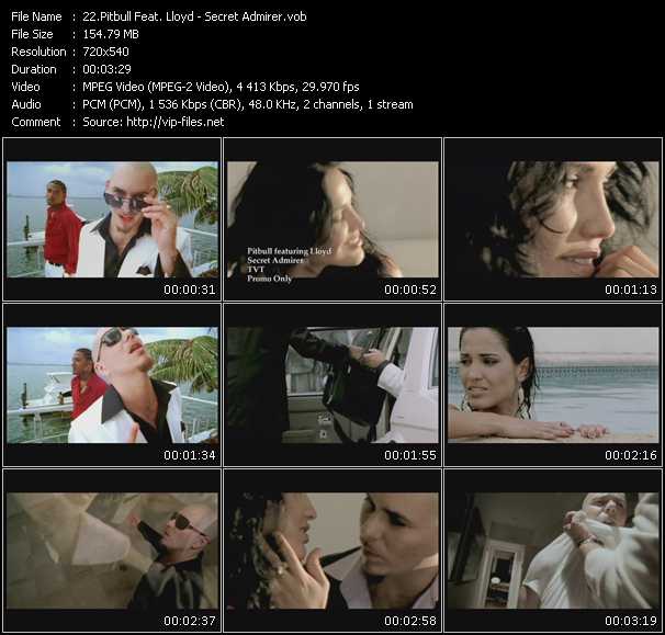 Pitbull Feat. Lloyd video ”Secret Admirer” from dvd ”Promo Only Canada Rhythm Video Issue 4” 