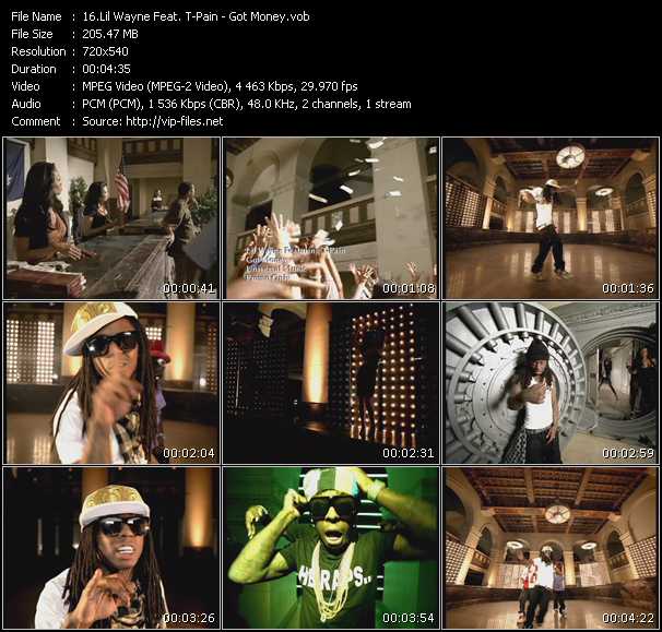 Lil Wayne Feat. T-Pain video ”Got Money” from dvd ”Promo Only Canada Rhythm Video Issue 5” 