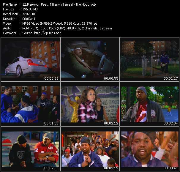 Raekwon Feat. Tiffany Villarreal video ”The Hood” from dvd ”Promo Only Urban Video January 2004” 